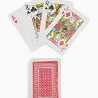 Карты игральные &laquo;Король&raquo;, колода 54 шт., 5.7&times;8.7 см, красная рубашка