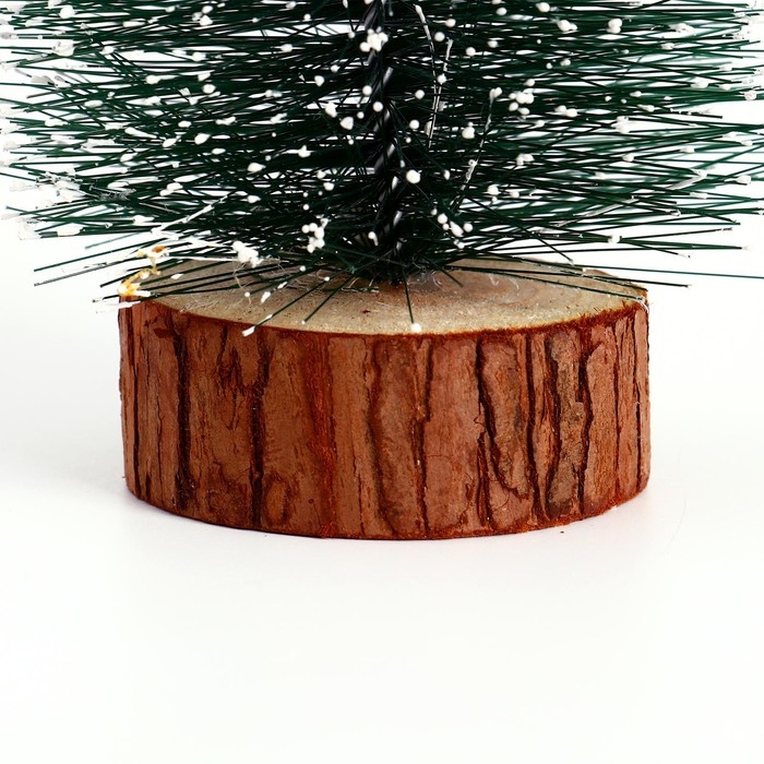 Новогодний декор &laquo;Ёлочка зелёная в снегу&raquo; 8 &times; 8 &times; 30 см