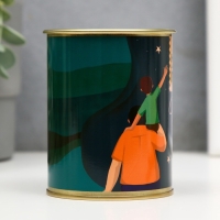 Подарочные носки в банке &laquo;Для любимого папы&raquo;, (внутри носки мужские, цвет чёрный)