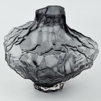 Ваза для цветов &laquo;Диаманд блэк&raquo; из черного стекла 23&times;26&times;26 см