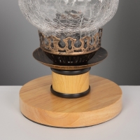 Лампа настольная BayerLux ЭКО "Татьяна" 1х40Вт Е27 светло-коричневый 14х14х34см