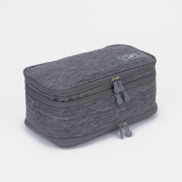Косметичка, 3 отдела на молниях, цвет серый Косметичка, 3 отдела на молниях, цвет серый