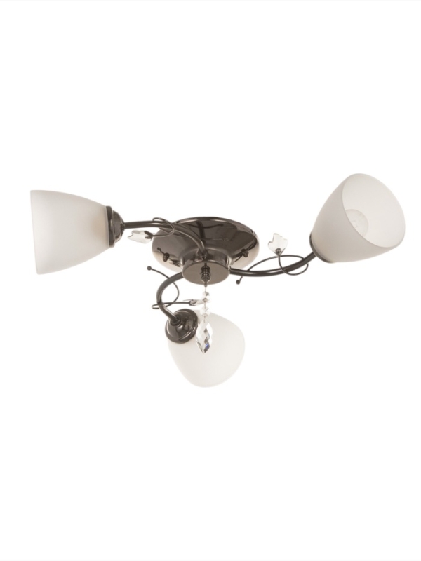 Люстра Люстра "Том" 3х40Вт Е27 черный хром 56х56х26см