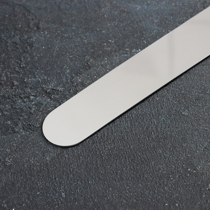 Кондитерская лопатка - палетка, изогнутая, 36 см, рабочая часть 24 см, цвет коричневый