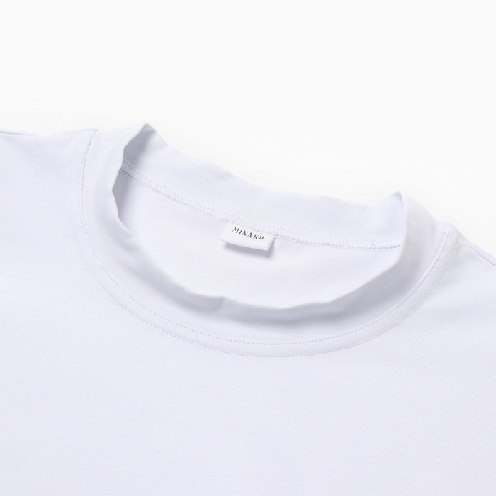 Футболка мужская из органического хлопка MINAKU OVERSIZE FIT: цвет белый, р-р 52 Футболка мужская из органического хлопка MINAKU OVERSIZE FIT: цвет белый, р-р 52