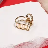 Крабик для волос &laquo;Маргарита&raquo;, сердце, 2.5 см, золото