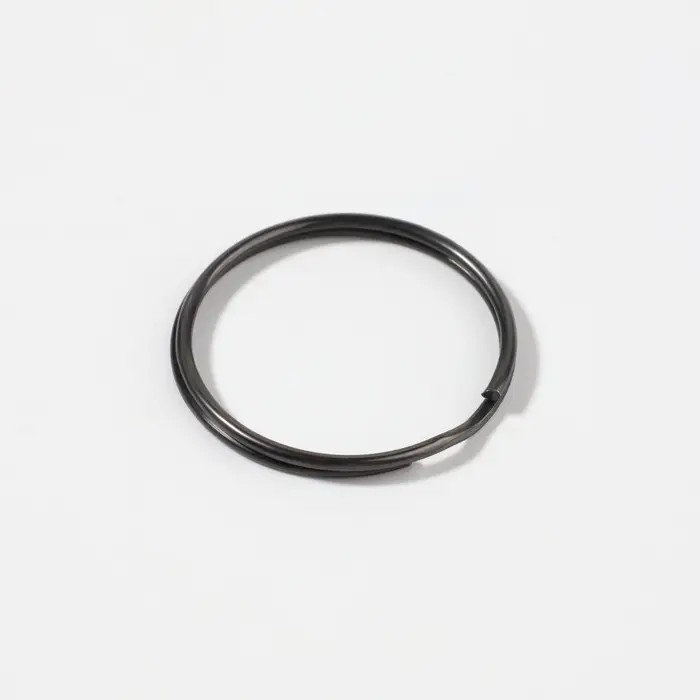 Кольцо для брелока, d=25 мм, 10 шт., цвет чёрный никель