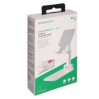 Держатель для мобильных устройств Borofone BH42, для диагонали 4.7-10", белый Держатель для мобильных устройств Borofone BH42, для диагонали 4.7-10", белый