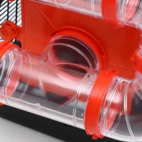 Клетка для грызунов "Саквояж", малая, с лабиринтом, 40 х 25 х 21 см, микс цветов Клетка для грызунов "Саквояж", малая, с лабиринтом, 40 х 25 х 21 см, микс цветов