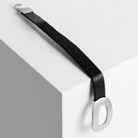 Браслет кожа &laquo;Шаман&raquo; овал, цвет чёрный в серебре, 19 см