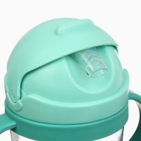 Mum&Baby, Поильник- непроливайка с трубочкой, дракоша, бирюзовый SL-07275B