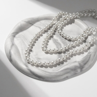 Бусы &laquo;Классика&raquo; шар №8, цвет белый, L=140 см