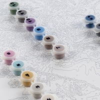 Картина по номерам &laquo;Голубоглазая красотка&raquo;, на картоне, 28,5 &times; 38 см