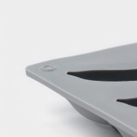 Форма для выпечки и муссовых десертов KONFINETTA &laquo;Банан&raquo;, силикон,12 ячеек 8.5&times;2 см, 30&times;17.5&times;2.5 см, серая