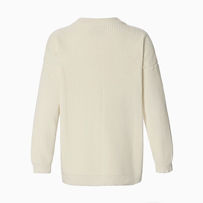 Джемпер женский MIST крупной вязки, молочный, р. S (40-42)