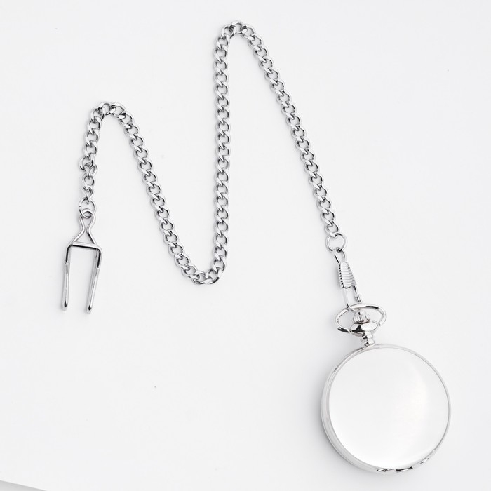 Часы карманные механические "Скелетон", цепочка l-35.5 см, d-4.7 см