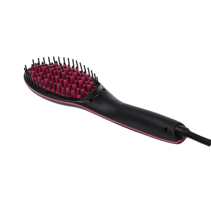 Расческа Luazon LR-02, электрическая, 50 Вт, дисплей, регулировка t, 220 В, розовая Расческа Luazon LR-02, электрическая, 50 Вт, дисплей, регулировка t, 220 В, розовая