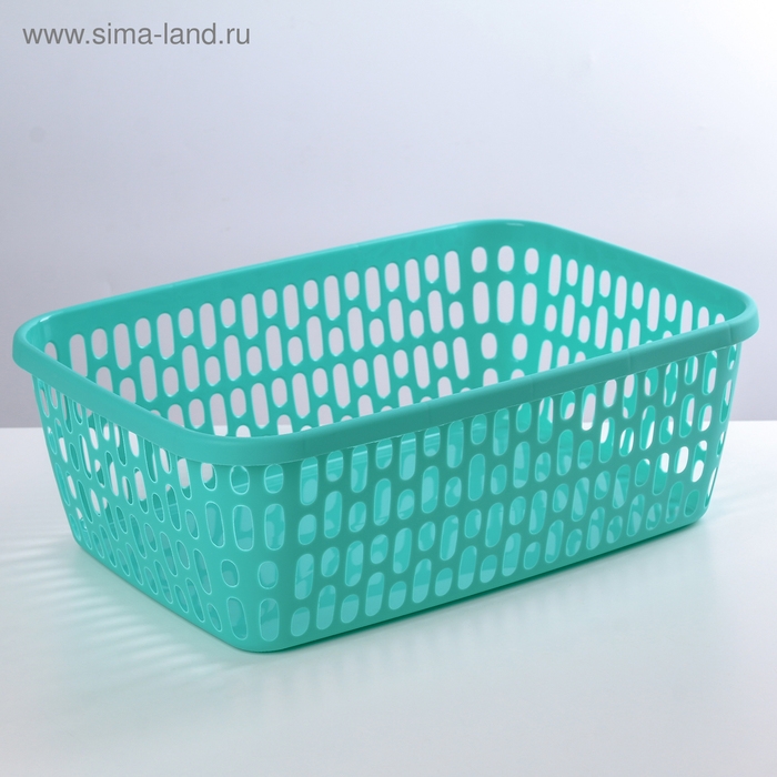 Корзина для хранения, 35&times;25&times;12 см, цвет МИКС