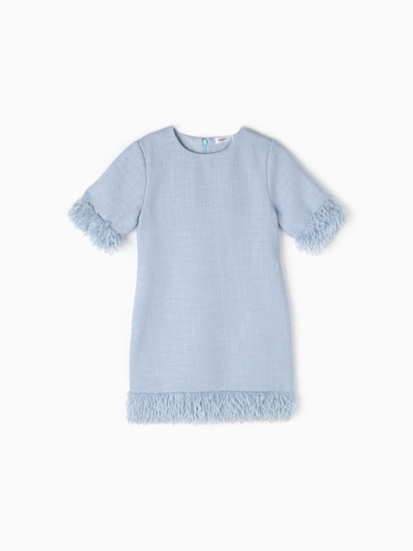 Платье для девочки MINAKU: PartyDress, голубое, рост 122 см