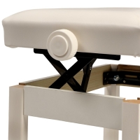 Банкетка для пианино Music Life сиденье 55х34, высота 48-58 см, белая, нагрузка 100 кг Банкетка для пианино Music Life сиденье 55х34, высота 48-58 см, белая, нагрузка 100 кг