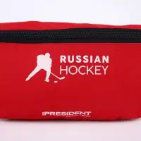 Сумка на пояс &laquo;Putin team&raquo;, 32 x 8 x 15 cм, отд на молнии, красная