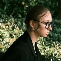 Серьги металл "Кольца" 6 рядов, тренд, цвет золото