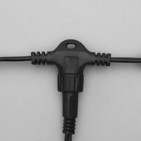 Гирлянда &laquo;Занавес&raquo; 2 &times; 3 м, IP44, УМС, тёмная нить, 760 SMD-LED, свечение тёплое белое, 220 В