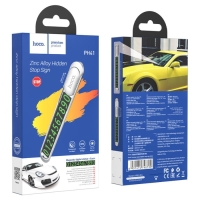 Автовизитка Hoco PH41, металлическая, магнитная, серебристая Автовизитка Hoco PH41, металлическая, магнитная, серебристая