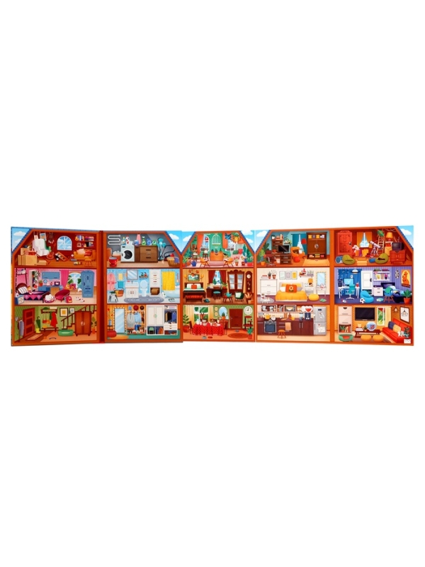 Книга с окошками "Мой дом", 70 окошек