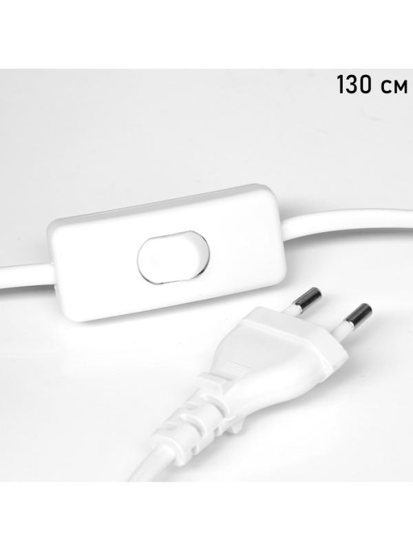 Лампа настольная "Гряда" 1х40Вт Е14 серый/белый 20х20х32см