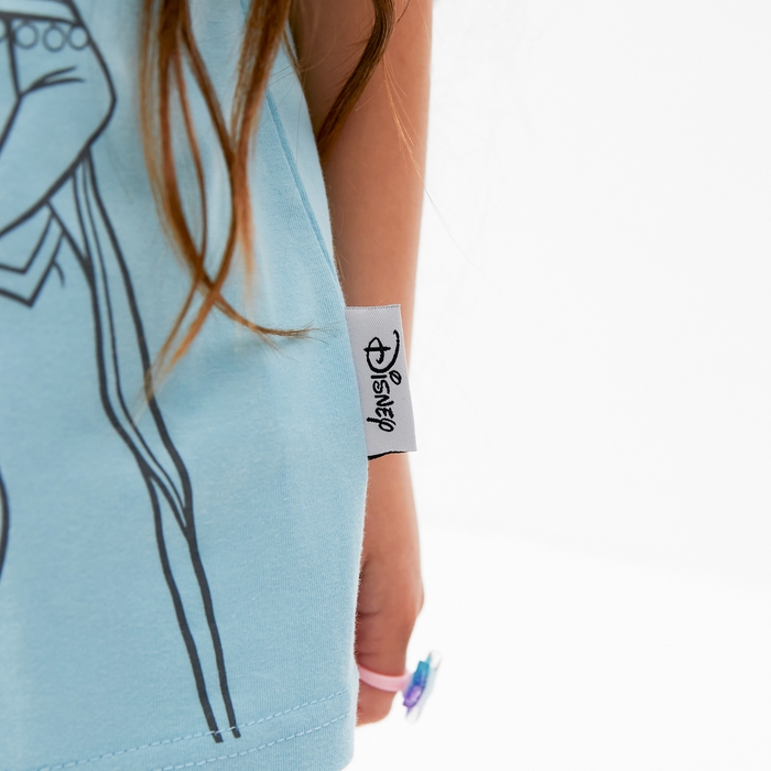 Футболка Disney "Холодное сердце", рост 122-128 (34), бирюзовый