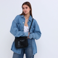 Сумка женская через плечо TEXTURA, маленького размера, цвет чёрный Сумка женская через плечо TEXTURA, маленького размера, цвет чёрный