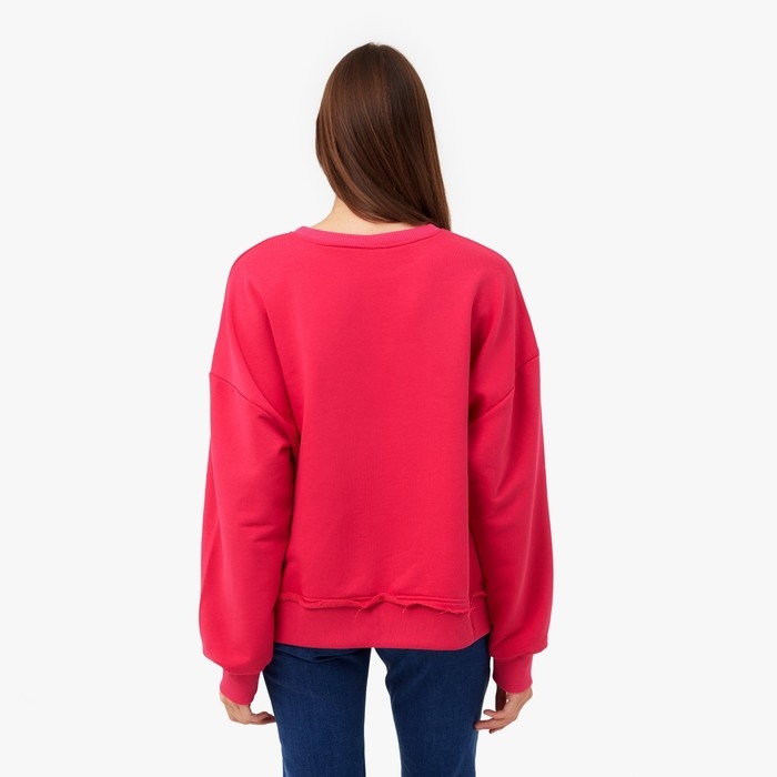 Свитшот женский MINAKU: Casual Collection цвет фуксия, размер 42-44 Свитшот женский MINAKU: Casual Collection цвет фуксия, размер 42-44