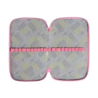 Пенал 3 секции, 125 х 205 х 55 мм, Calligrata 30П26/3 "Аниме подружки", ламинированный картон