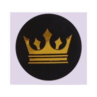 Бутылочка для кормления с наклейками &laquo;Корона&raquo; от 0 мес., 250 мл., цвет золотой, M&B