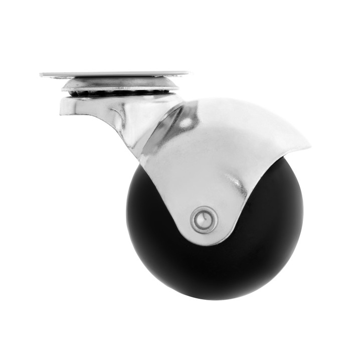 Колесо мебельное, "Шар", d=50 мм, пластик, 4 шт.