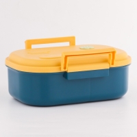 Ланч бокс в школу, контейнер для еды, 1.05 л, с приборами, 20 х 15 х 7,5 см