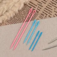 Набор игл для сшивания пряжи/шерсти, d=2.05/3.05 мм, 7/9/15 см, 6 шт., разноцветный