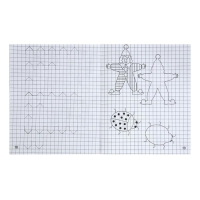 Рабочая тетрадь &laquo;Дошкольные прописи в клетку&raquo;, часть1