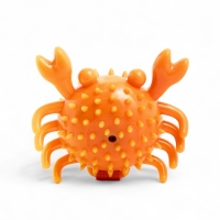Игрушка массажная для собак "Краб" 12 см, ТПР, микс цветов Игрушка массажная для собак "Краб" 12 см, ТПР, микс цветов