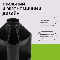 Настольная подставка Mini Desk, пластиковая, вращающаяся, черная Настольная подставка Mini Desk, пластиковая, вращающаяся, черная