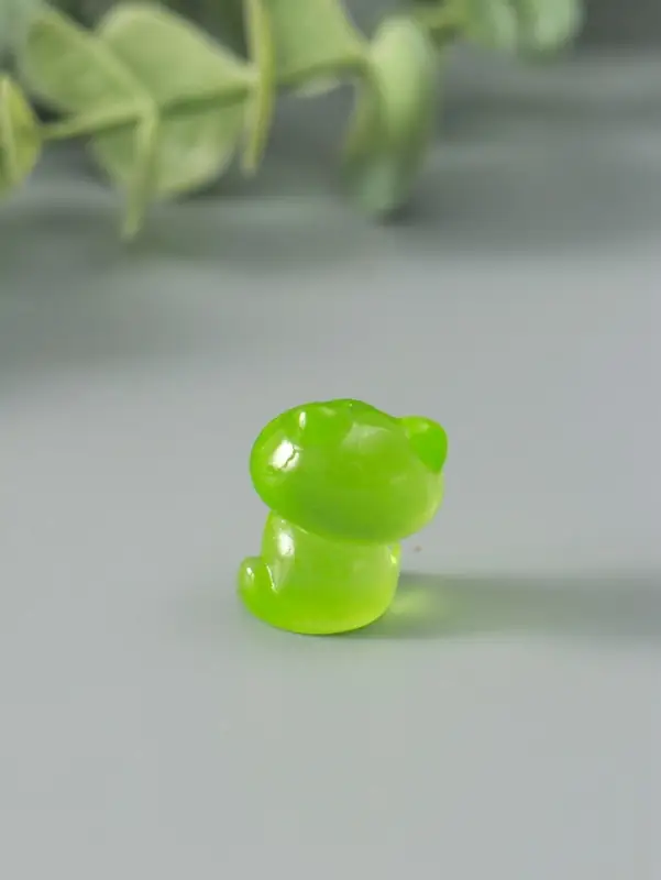 Сувенир эпоксидная смола флюоресцентный "Лягушата" набор 6 шт 3,2х2,5х2 см