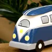 Сувенир &laquo;Микроавтобус&raquo;, 17&times;6&times;9.5 см, дерево, синий