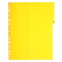 Набор разделителей листов А4+ Office-2000, цифровой 1-10, цветные, пластик 140 мкм