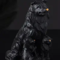 Фигура "Колли" 10х7 см, черный