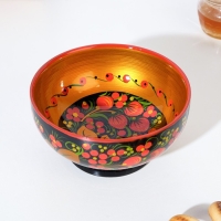 Салатник &laquo;Ягодка&raquo;, 16&times;16&times;9 см, хохлома