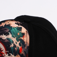 Кепка детская для мальчика &laquo;Волны&raquo;, аниме, цвет чёрный, р-р 52-54, 5-7 лет