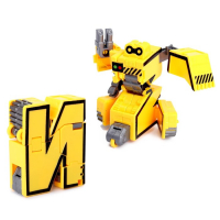 Набор роботов &laquo;Алфавит&raquo;, трансформируются, 7 штук, собираются в 1 робота