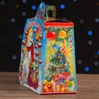 Подарочная коробка &laquo;Снеговик с подарком&raquo; 16&times;10&times;18 см