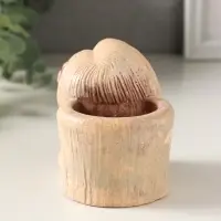 Подставка для мелочей "Русская красавица" 8х8х6 см, гипс, слоновая кость